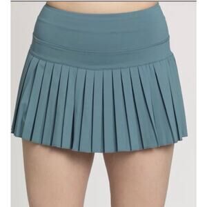 GOLD HINGE Pleated Tennis Skirt Sage green Athleisure Athletic Skort Size S